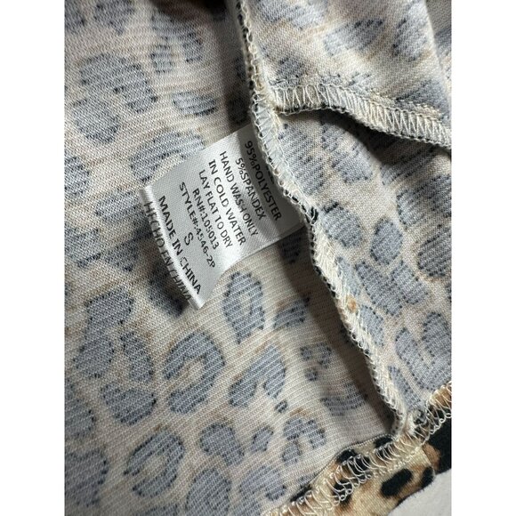 Andree By Unit Cheetah Print Women's Cardigan Size Small - Picture 3 of 6